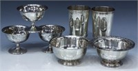 (7) COLLECTION OF STERLING SILVER TABLEWARE