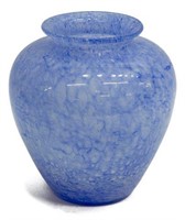 STEUBEN 'CLUTHRA' BLUE ART GLASS VASE