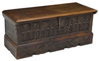 FRENCH 19TH C. GOTHIC STYLE TRUNK