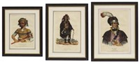 (3) NATIVE AMERICAN LITHOGRAPHS, PUBLISHED 1838
