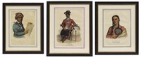 (3) NATIVE AMERICAN LITHOGRAPHS, PUBLISHED 1838