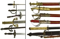 (12) COLLECTION OF DECORATIVE SWORDS