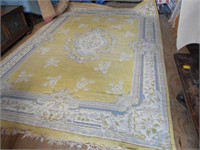12' by 18'  Area Rug Yellow Rough Condition