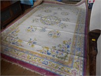 12'by 18' Area Rug Floral Rough Condition
