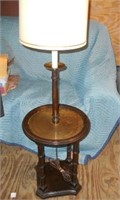 Metal Top Side Table Floor Lamp 4' and 7"Tall