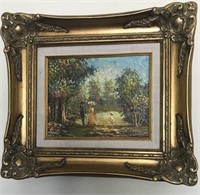 OIL PAINTING IN ORNATE FRAME (17" X 15")