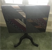 QUILT RACK, SMALL QUILT MADE WITH NECKTIES