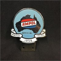 Ampol trial car badge