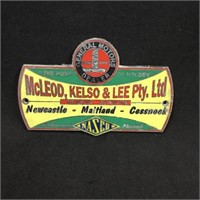 Kelso McLeod & Lee Holden dealer badge