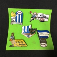 5 x North Melbourne fuel badges