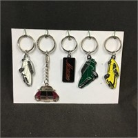 5 New Holden key rings