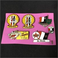 6 x St Kilda fuel badges