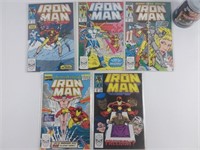 5 comics Iron Man, 1989, #240,#242,#244,#248 et