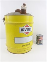 Bidon d'huile Irving 20L oil canister