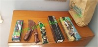 Collection of hunting knives