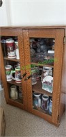 Beer Stein collection and wood display case