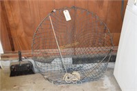 Fish net and shark hook