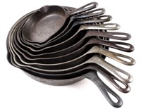 Griswold Cast Iron Skillet Collection c. 1924-1940