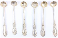 Lot of 6 Vintage Sterling Silver Salt Spoons