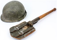 Firearm US M1 Helmet and German Entrenching Tool