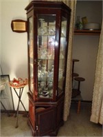 Display Case and Contents, Also 2 Lightning Rod