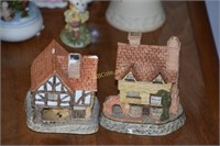 David Winter cottages (2), and other figurines