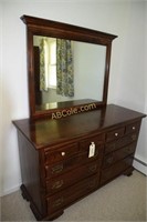 Ethan Allen dresser with mirror 54 in. x 21 in. x