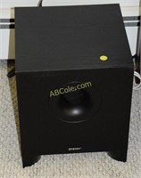 Toshiba DVD player and Energy subwoofer