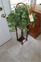 Plant stand (27 in. tall), 3 Christmas cactus,