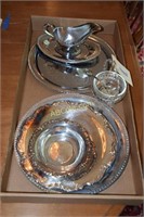 Assortment of silverplated pieces