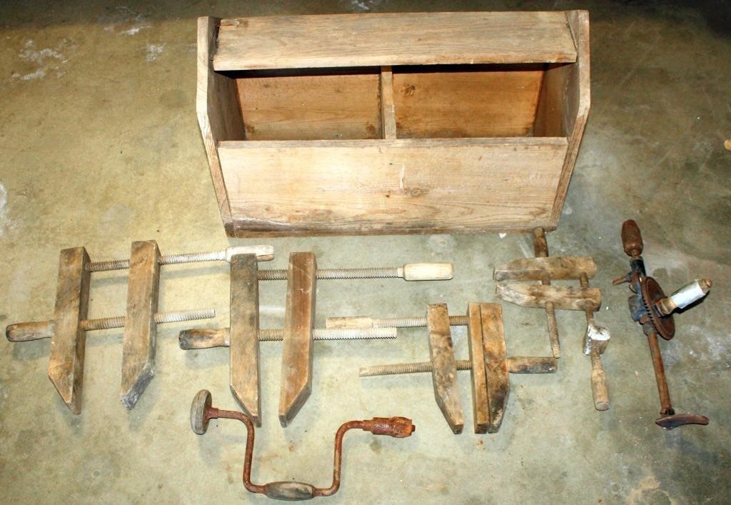 Tool Box w/Old Tools