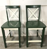Michigan state inspired tall chairs