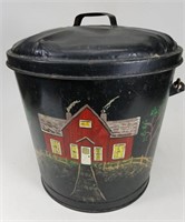 Large coal pail with lid