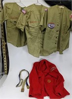 Lot of vintage Boy Scout uniforms
