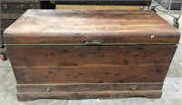 Large old cedar chest