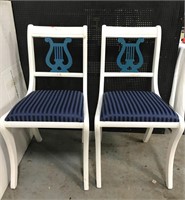 Violin chair pair