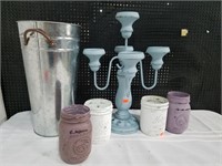 Chalk painted home decor lot