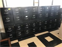 File Cabinets, 18 Each, 2 Drawer