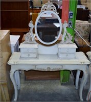 French Provincial White Vanity (Arendale Bedroom)
