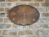 Wood Wall Hanging Clock with Roman Numerals