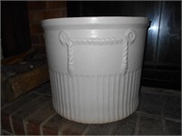 Large White Flower Pot 14 1/2"Deep by 17"Wide
