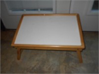 Bed Table Oak Wood and Dry Erase Board