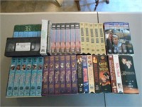 Lot of VHS Series and 2 DVD's