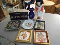 Lot of Asian Pieces Including Porcelain Doll