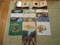 13 Single Records and 2 Books of Smaller Records