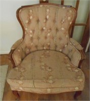 Old Brown Wing Back Chair