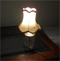 Small Crystal and Brass Lamp