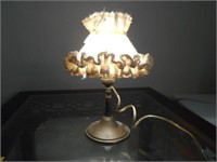 Small Brass Lamp 11"tall with Shade