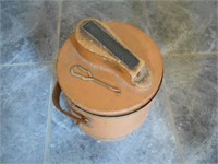 Shoe Shiner Bucket and Items Inside
