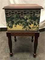 Painted Footed Storage/Sewing Box